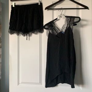 NWT Black Acrobat short and top set